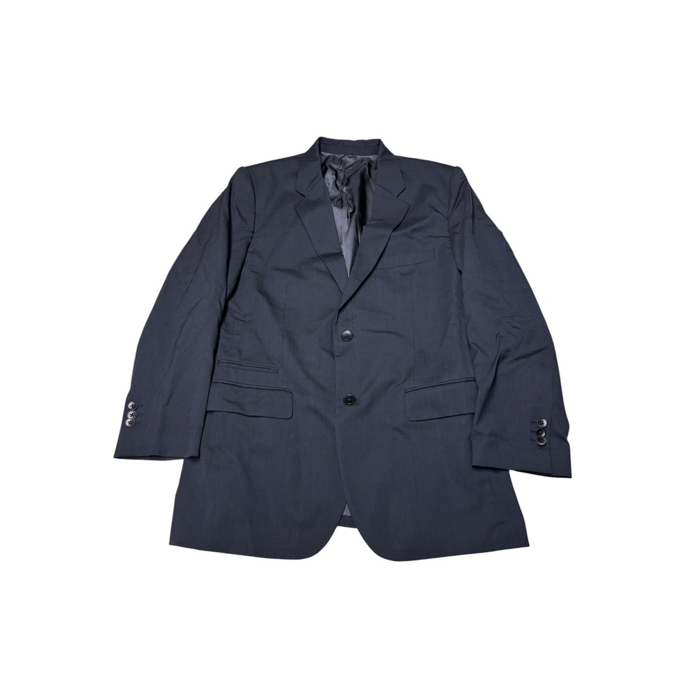 Theory Mens Shaw Miller Navy Blue Wool Blend Pinstripe‎ Blazer Sport Coat 42R